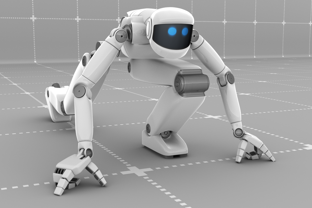 White,Futuristic,Robot,Ready,To,Start
